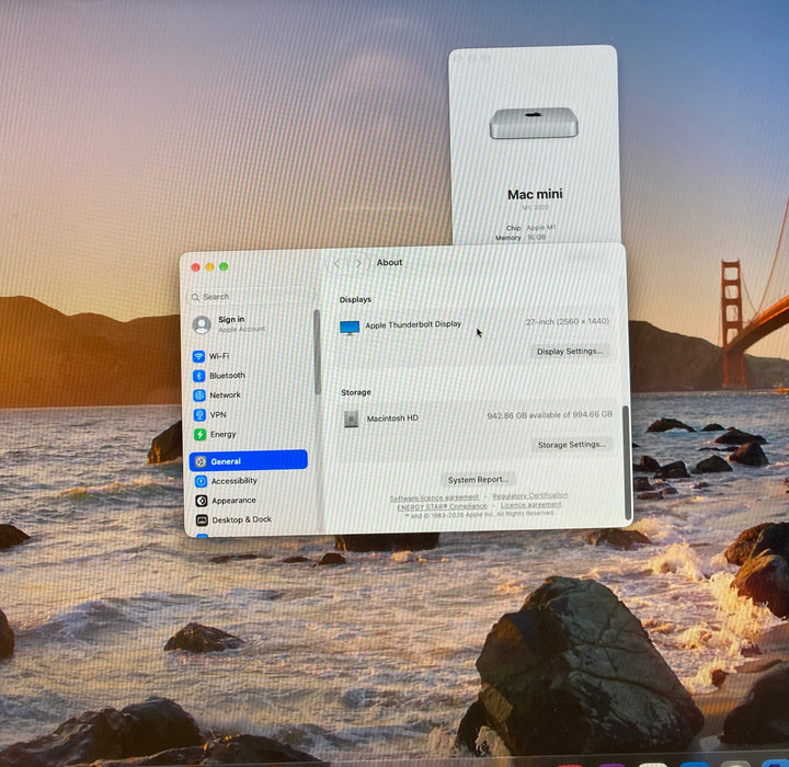 Apple Mac Mini M1 2020 16GB RAM 1TB SSD