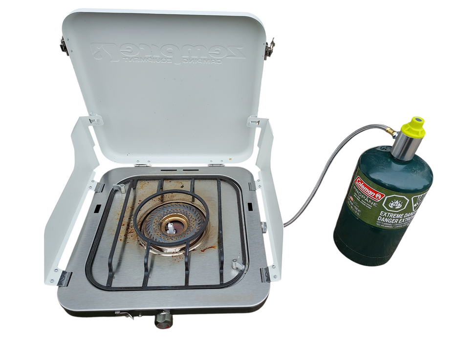 Zempire Camping Equipment Gas Burner Stealth-Jet Solo Camp Stove MEC Exclusive