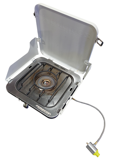 Zempire Camping Equipment Gas Burner Stealth-Jet Solo Camp Stove MEC Exclusive