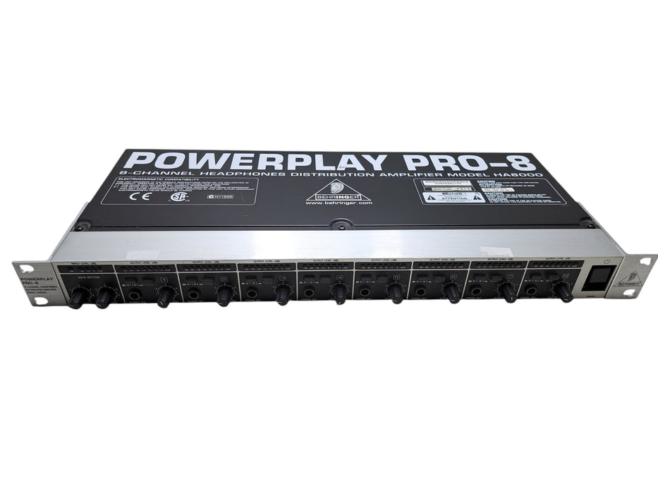 Behringer Powerplay Pro-8 HA8000 8-Channel Headphones Distribution Amplifier