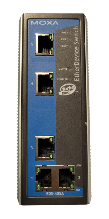 Moxa EDS-405A - EtherDevice 5-Port Managed Industrial Ethernet Switch