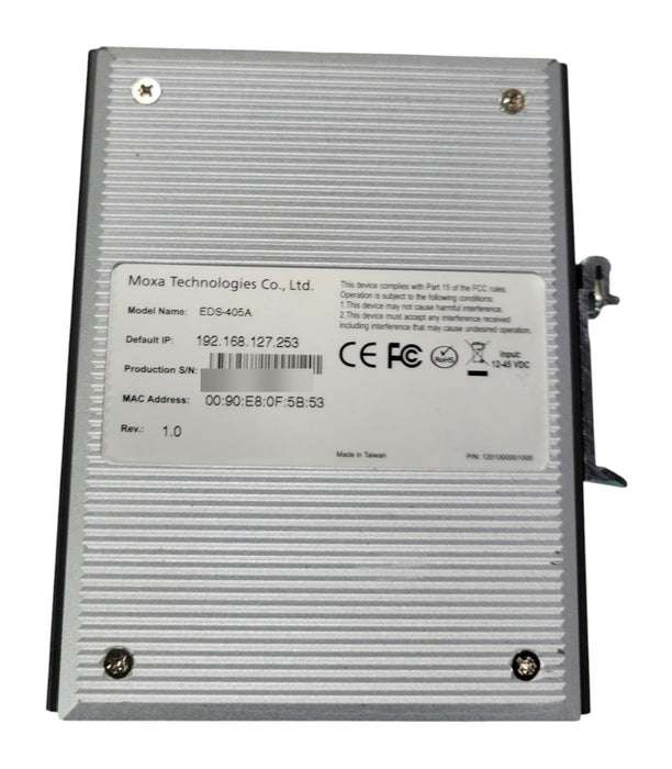 Moxa EDS-405A - EtherDevice 5-Port Managed Industrial Ethernet Switch
