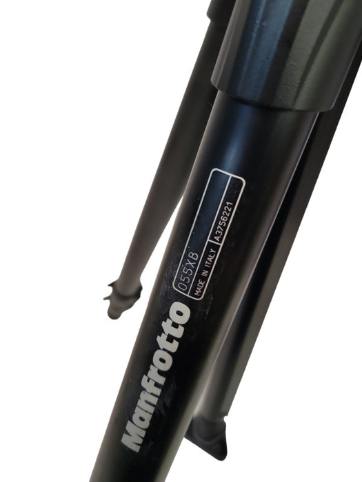 Manfrotto 055 Aluminum 3-Section Tripod + 394 RC4 Rapid Connect Adapter %