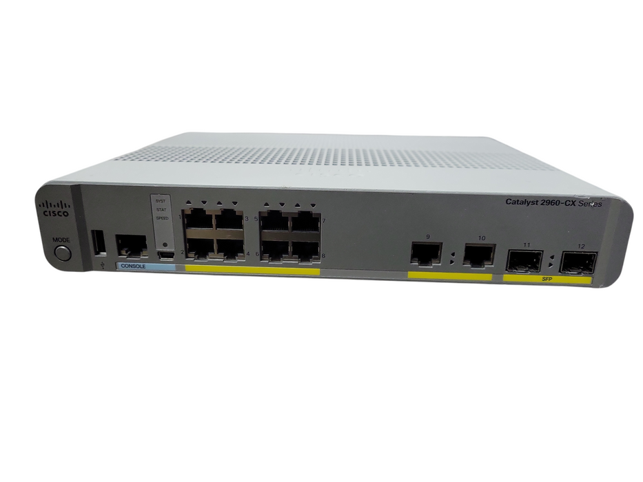Cisco Catalyst 2960-CX Series PoE 8 Port Network Switch WS-C2960CX-8TC-L