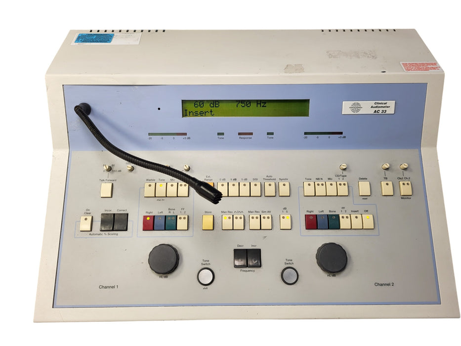 Interacoustics Clinical Audiometer AC33 Type 2 Tone Audiometer