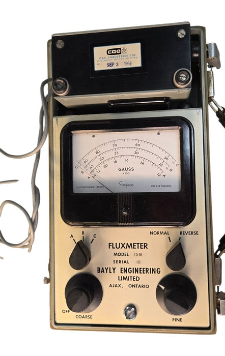 Bayly Engineering Model 15 B Fluxmeter Simpson Gauss Meter (READ)