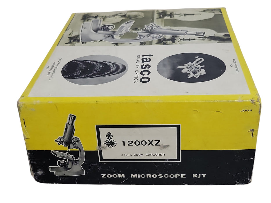 Tasco 1200XZ Zoom Explorer - 50-1200X Microscope Kit with Wooden Case (READ)