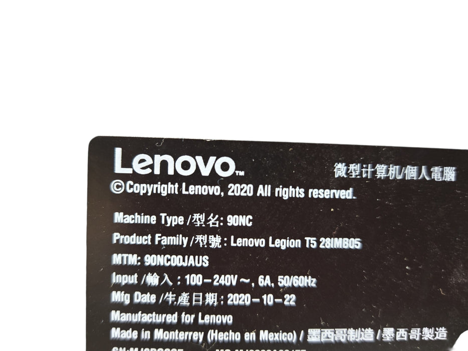 Lenovo Legion T5 28IMB05 - Barebones LGA1200 Motherboard & PSU (READ)