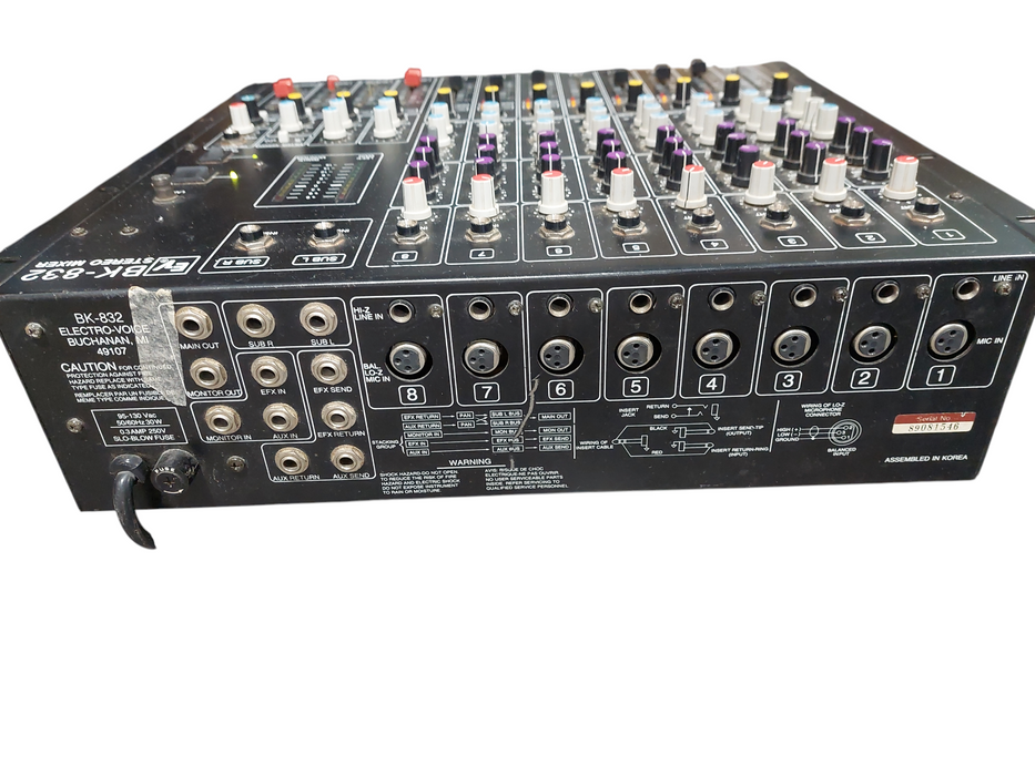 EV BK-832 Stereo Mixer
