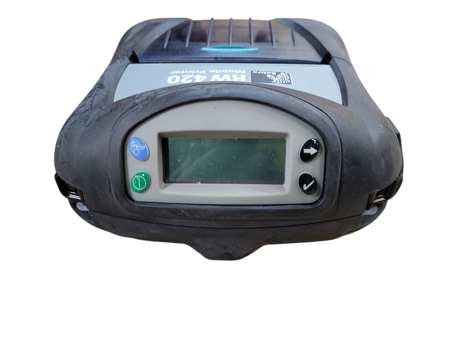 Zebra RW420 Mobile Printer w/ Bluetooth Radio P/N: R4D-0UBA000N-00 No AC/Battery