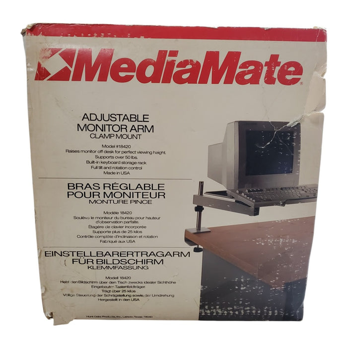 MediaMate 18420 Adjustable Monitor Arm Clamp Mount