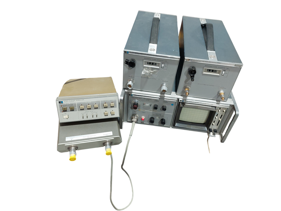 Vintage Hewlett Packard Bundle 8410A Network Analyzer & 8412A, 8742A,8411A,8750A