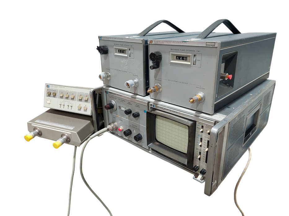 Vintage Hewlett Packard Bundle 8410A Network Analyzer & 8412A, 8742A,8411A,8750A