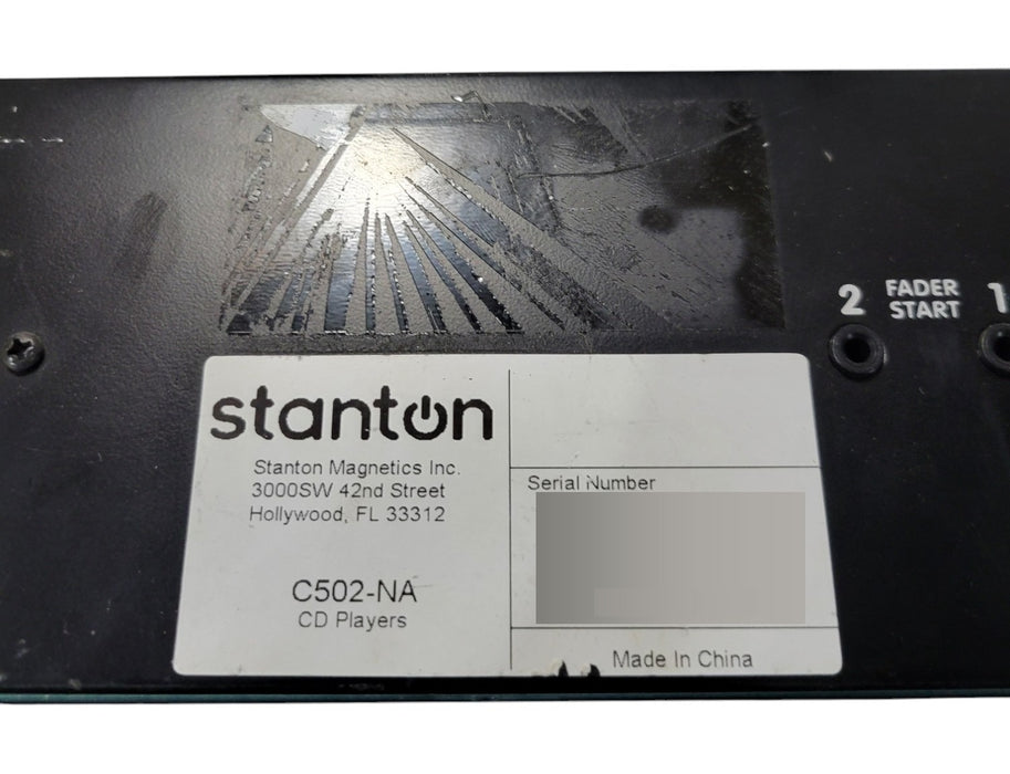 Stanton C.502 Dual CD Player Remote Control Unit