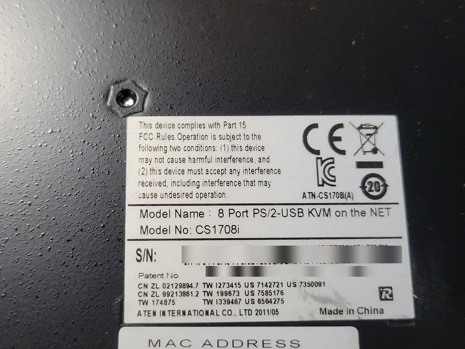 ATEN CS1708i - 8-Port PS/2-USB KVM on the NET Switch