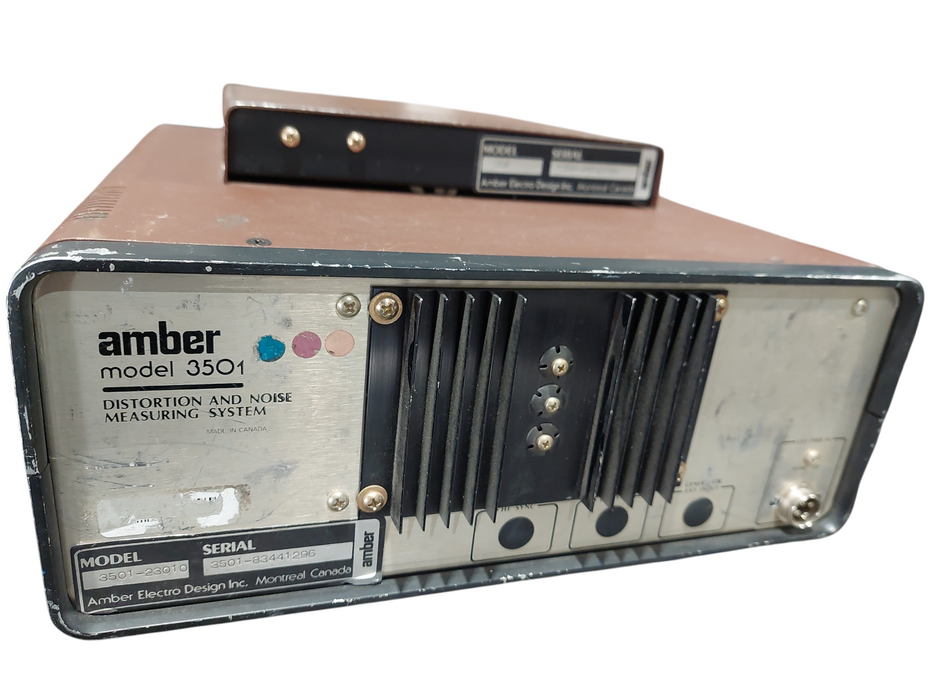 AMBER Distortion & Noise Measuring System Model: 3501 & Model: 358 Attached