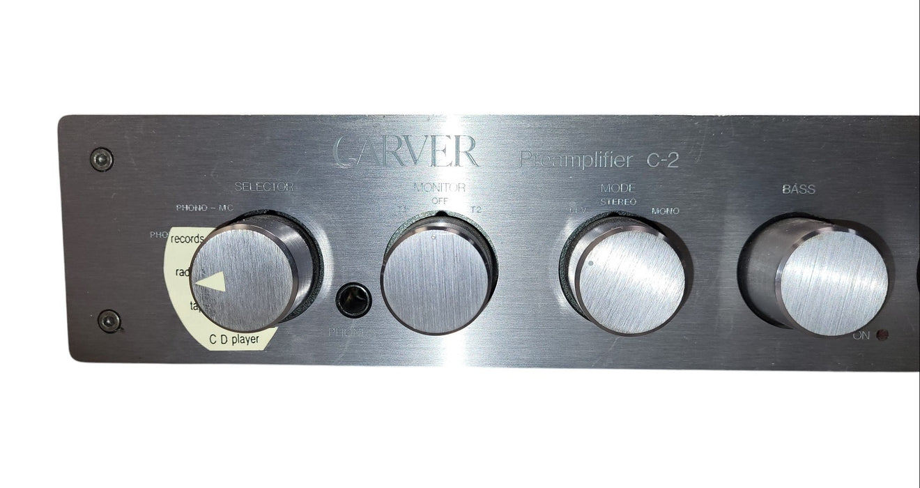 Carver C-2 Preamplifier C-2 Vintage Stereo Preamp Classic Audio Component