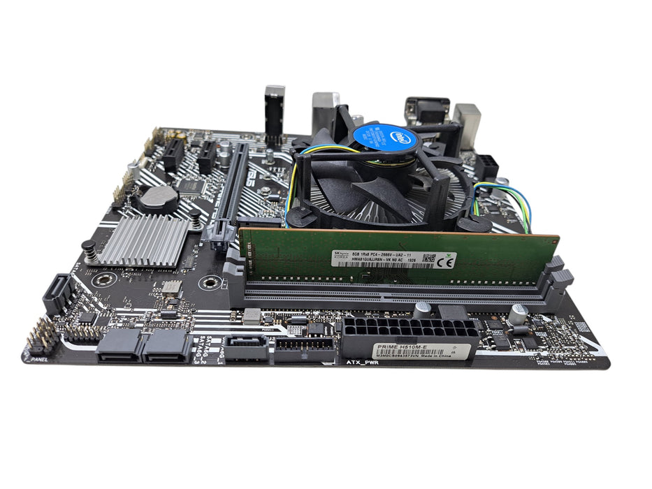 ASUS PRIME H510M-E w/ Intel Core i5-10400 @2.90GHz, 8GB DDR4, I/O