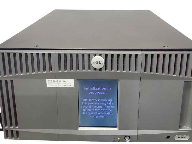 Dell PowerVault ML6000 Tape Library with 2x LTO6 05XWJG drives, READ _