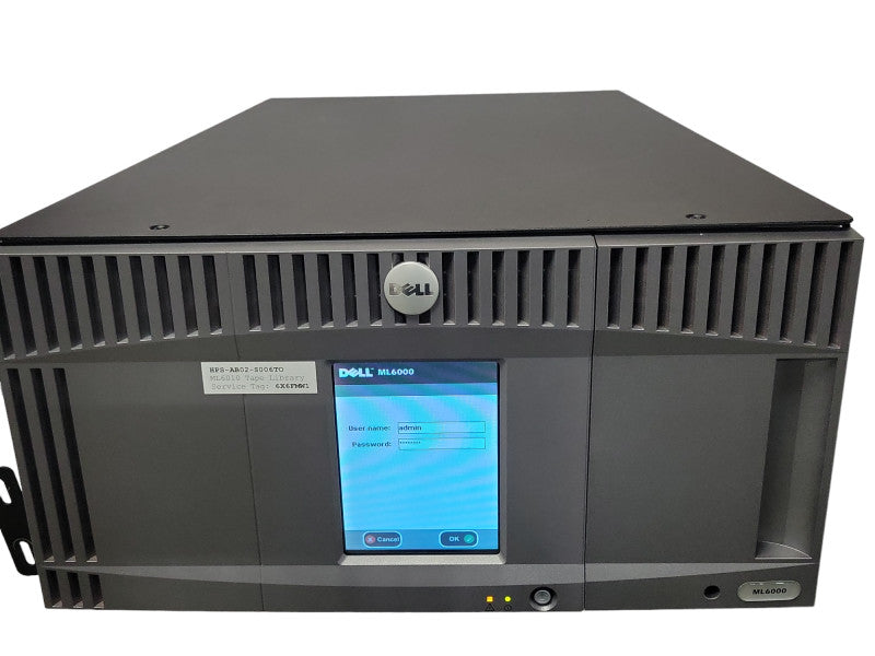 Dell PowerVault ML6000 Tape Library with 2x LTO6 05XWJG drives, READ _