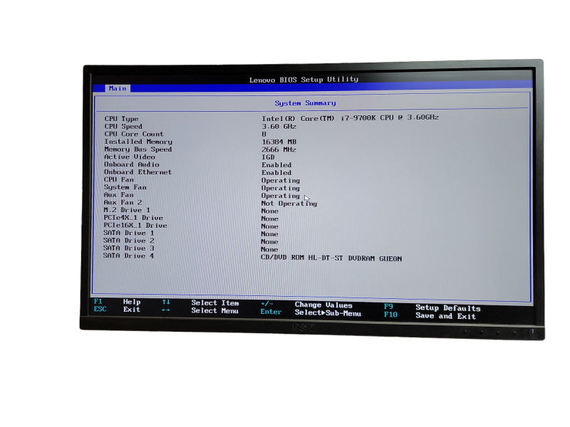 Lenovo ThinkStation P330 i7 - 9700K CPU @ 3.60GHz 16GB DDR4 Ram   QÎ¸
