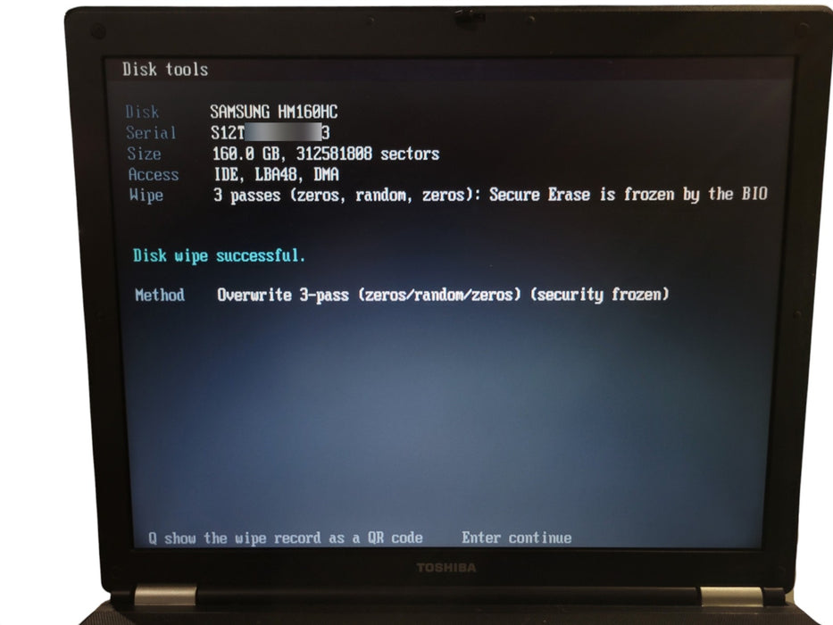 Toshiba Tecra A3 - Pentium M 1.60GHz 1.5GB RAM 160GB HDD DVD-ROM