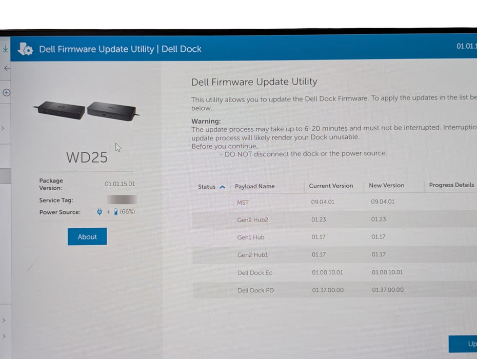 Dell Pro Dock WD25 USB-C Docking Station with 180W Power Adapter