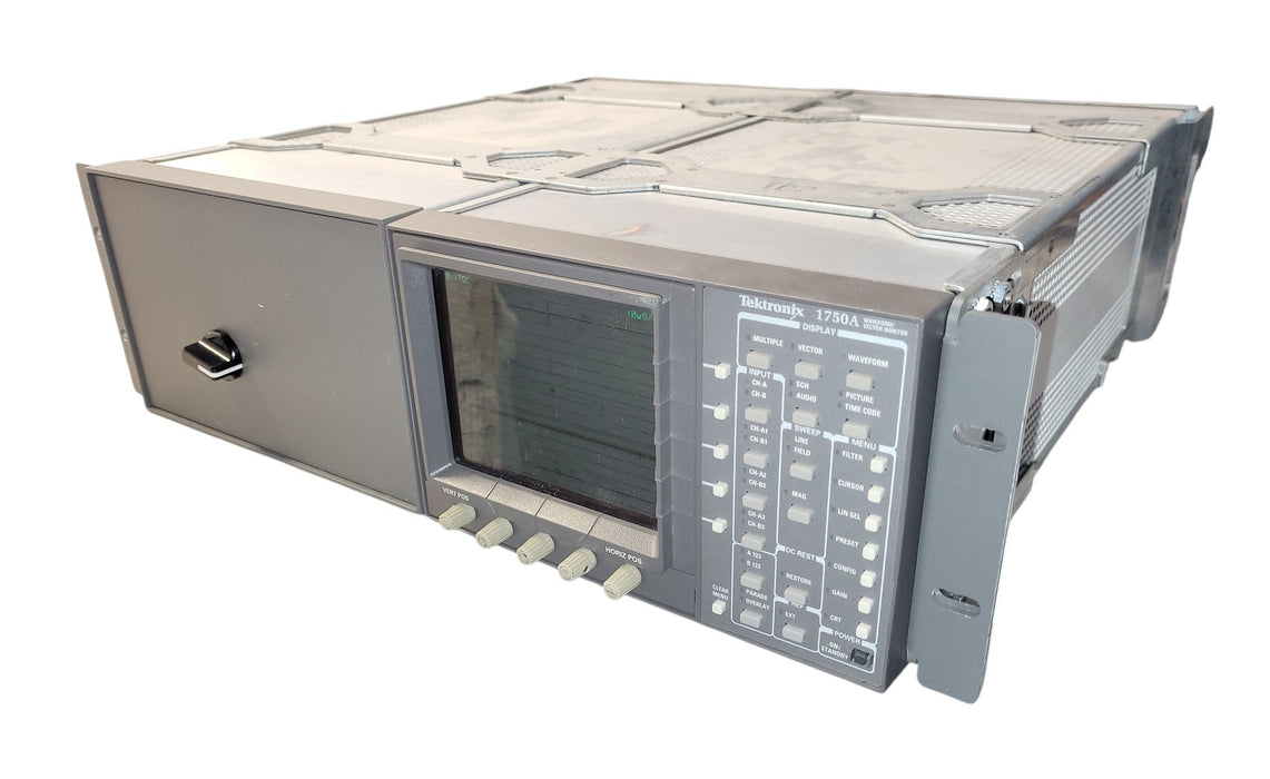 Tektronix 1750A - NTSC Waveform / Vector Monitor in Dual Rackmount Frame