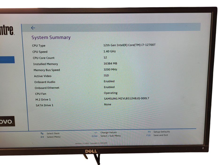 Lenovo ThinkCentre M70q Gen 3 - i7-12700T 16GB RAM 512GB SSD Tiny Desktop