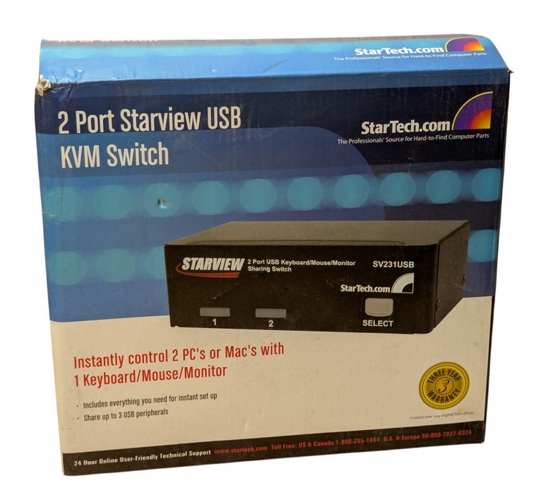 StarTech SV231USB - 2 Port Starview USB KVM Switch
