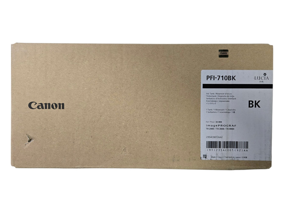 Canon PFI-710BK Black Ink Tank 700ml for imagePROGRAF TX-2000 TX-3000 TX-4000