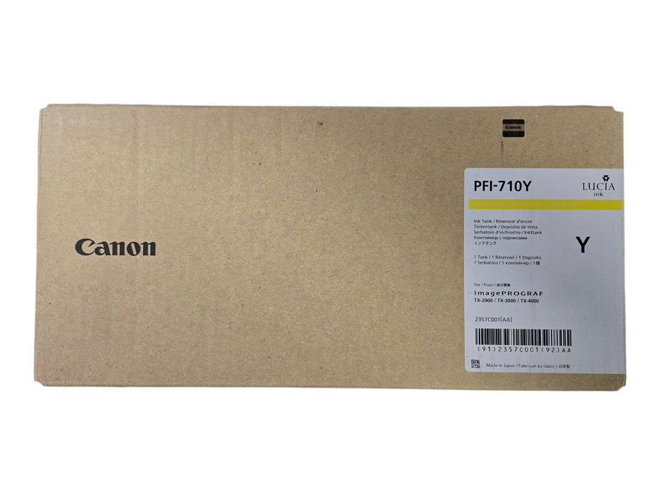 Canon PFI-710Y Yellow Ink Tank - imagePROGRAF TX-2000 TX-3000 TX-4000