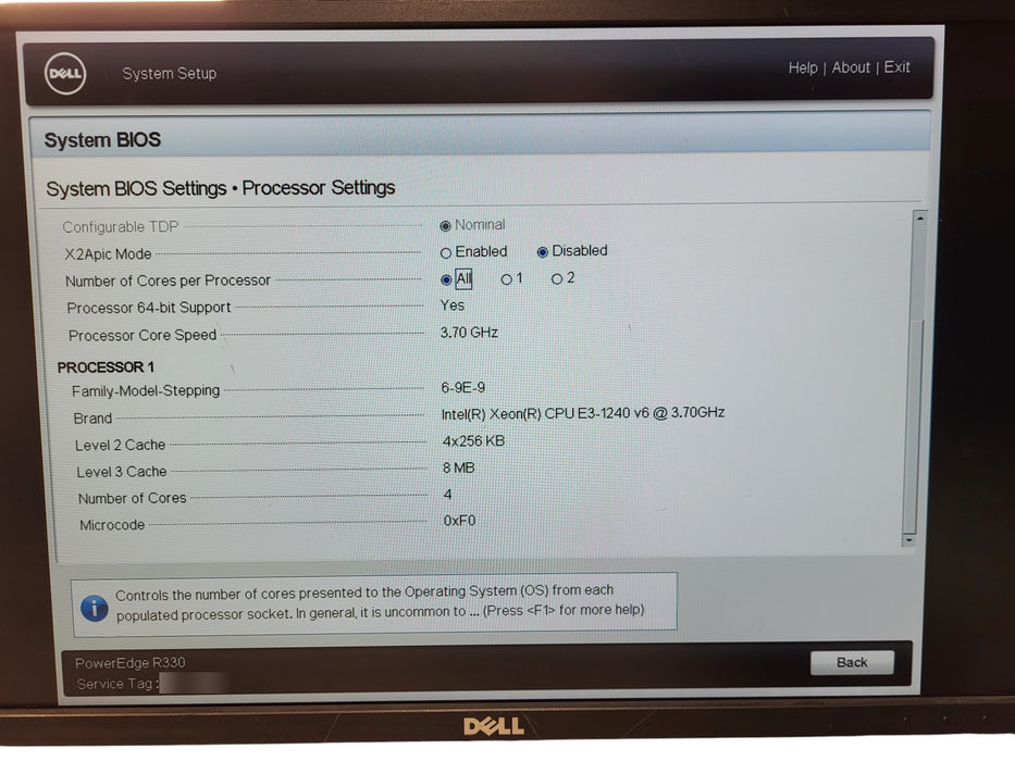 Dell PowerEdge R330 8x SFF - Xeon E3-1240 v6 3.7GHz 16GB RAM PERC H730 2x PSU
