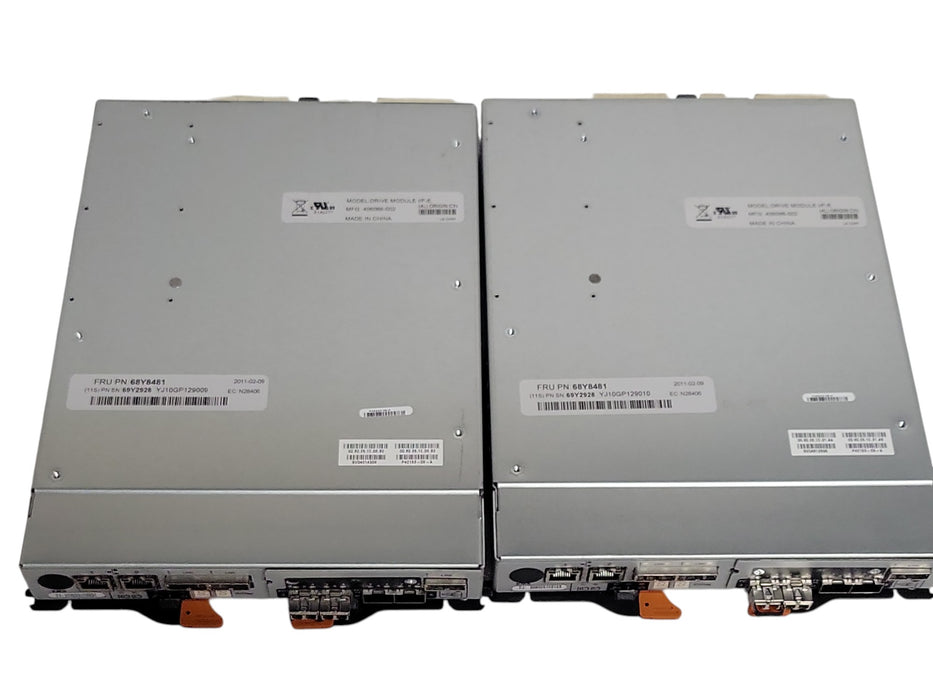 Lot of 2x IBM 68Y8481 Drive Module I/F-6 SAS FC RAID Controller Canister
