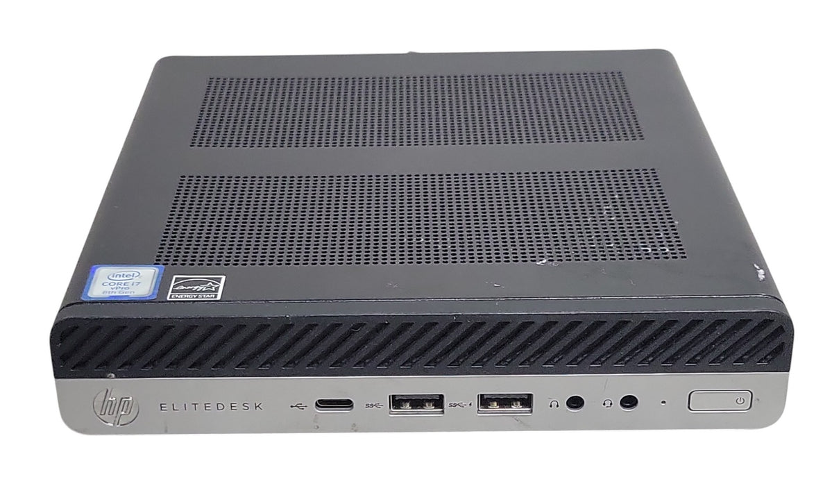 HP EliteDesk 800 G4 Mini PC - Core i7-8700 3.20GHz 16GB DDR4 256GB NVMe SSD WiFi