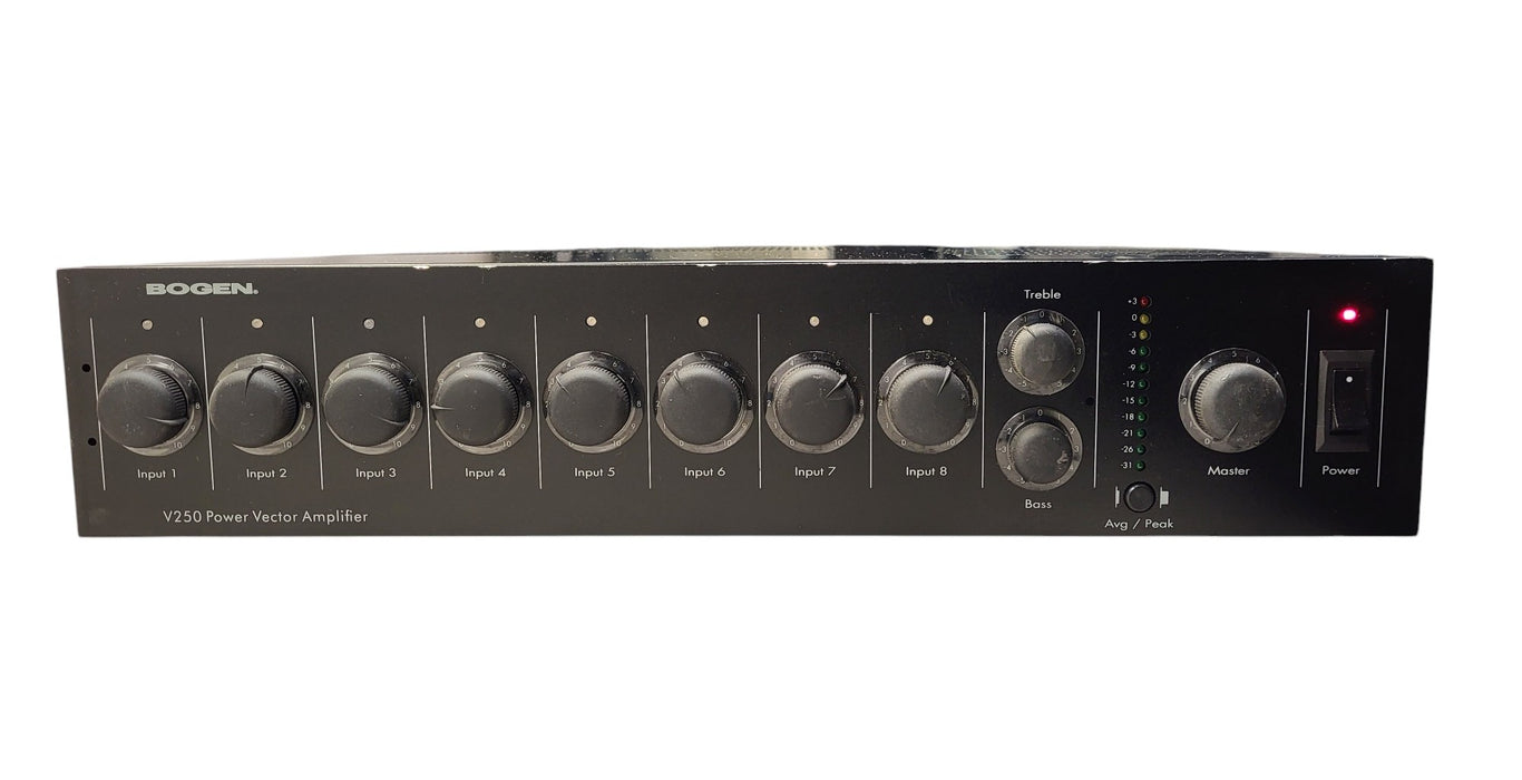 Bogen V250 Power Vector - 250W 8-Channel Modular Input Amplifier