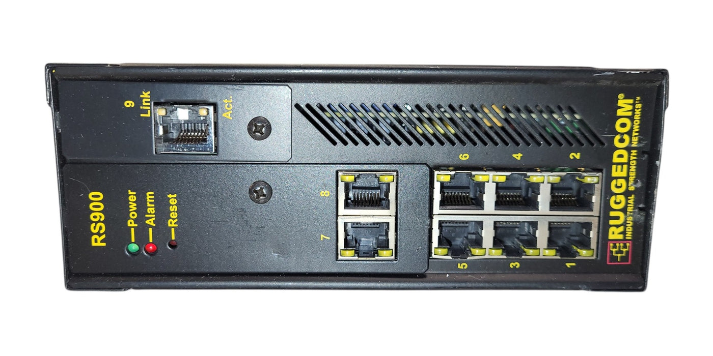 RuggedCom RS900 RS900-HI-D-TXTXTX 9-Port Industrial Ethernet Switch