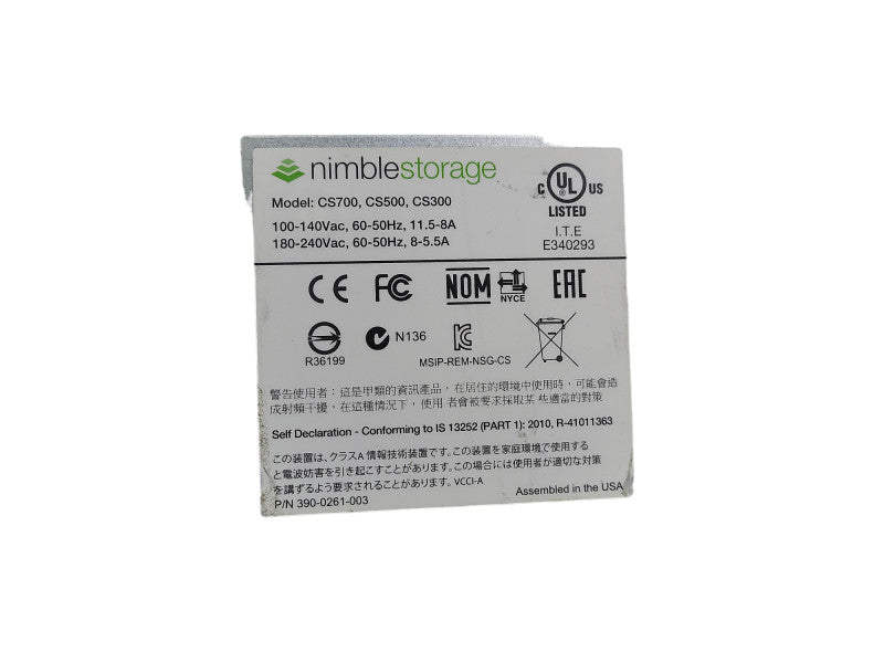 Nimble Storage CS500 | 2x Controller | 2x PSU | 16 Bay | 3.5\\"  $