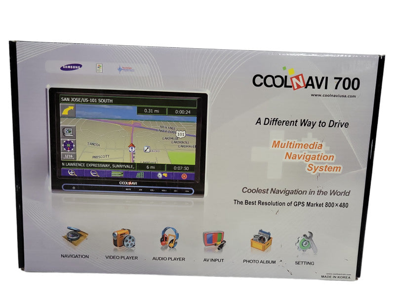 New Sealed COOLNAVI 700 TOUCHSCREEN GPS NAVIGATION _