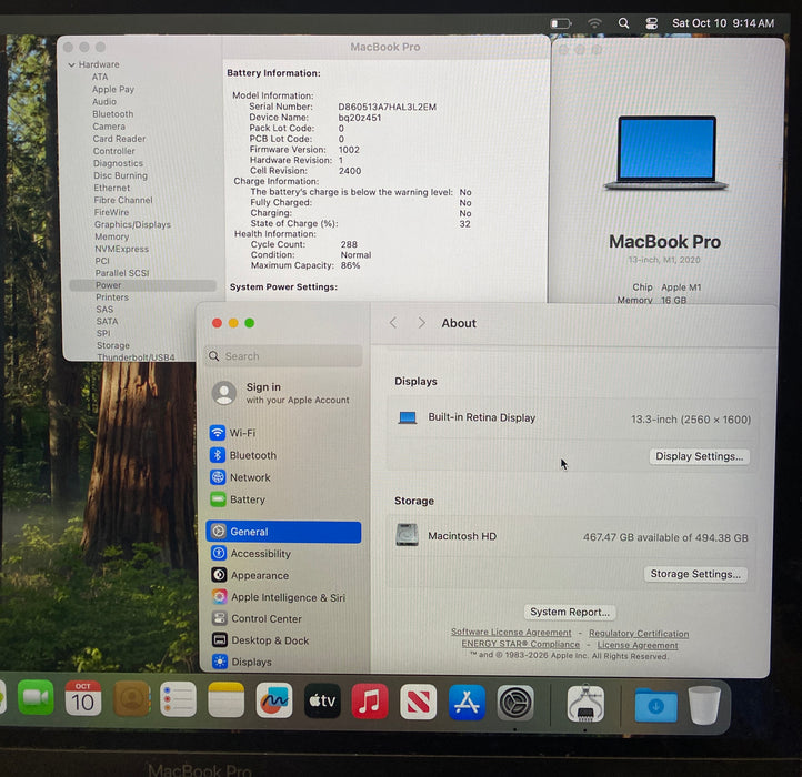 Apple MacBook Pro 13" M1 2020 Touch Bar 16GB RAM 512GB SSD READ!