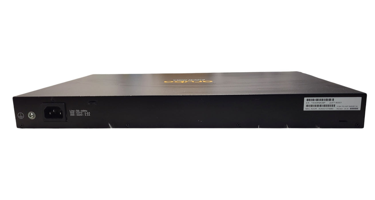 Aruba 6100 JL677A - 24-Port 1G PoE+ 4x 10G SFP+ Switch (READ)