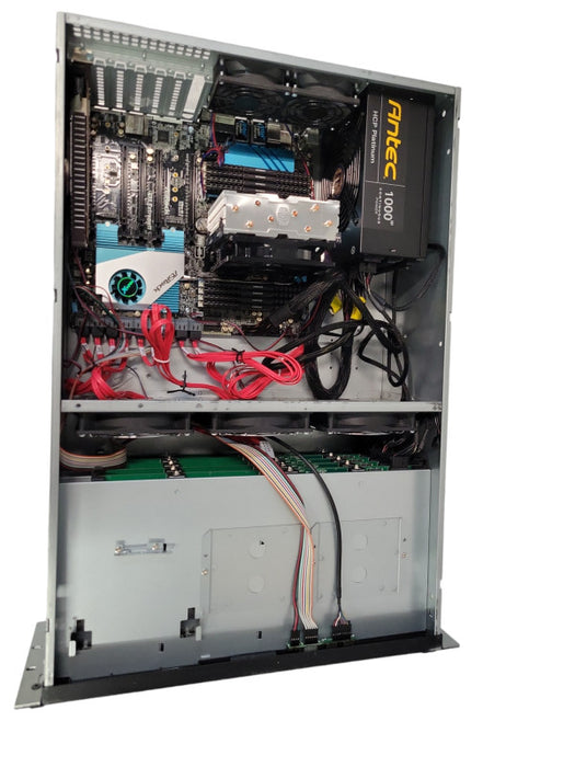 4U Desktop Based Server - Core i7-5820K | 64GB RAM | 2xM.2 | 1100W PSU %