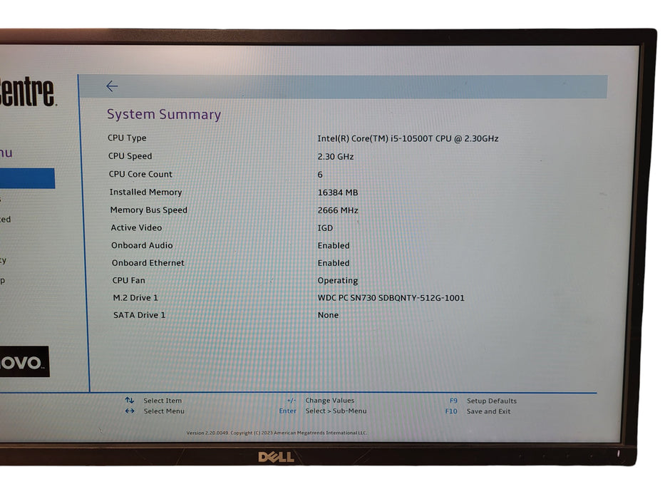 Lenovo ThinkCentre M70q Gen 2 - i5-10500T 16GB RAM 512GB SSD Tiny Desktop