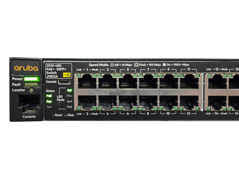 Aruba 2530-48G PoE+ -2SFP+ J9853A - 48-Port Gigabit PoE+ Switch