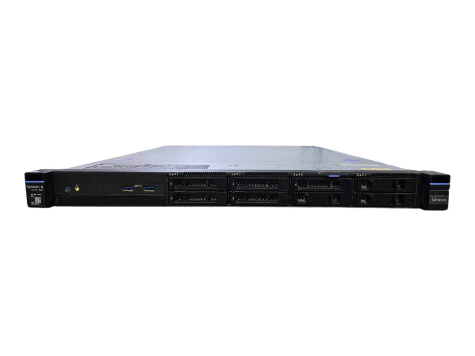 Lenovo System x3250 M6 8x SFF - Xeon E3-1230 v5 16GB 5x 1TB SAS M1215 1x PSU