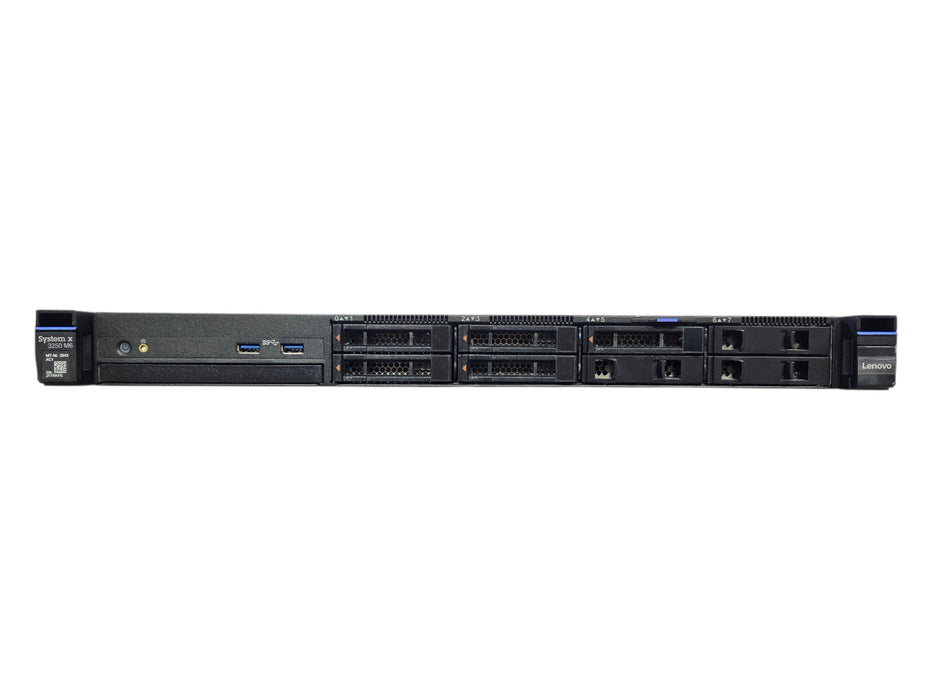 Lenovo System x3250 M6 8x SFF - Xeon E3-1230 v5 16GB 5x 1TB SAS M1215 1x PSU