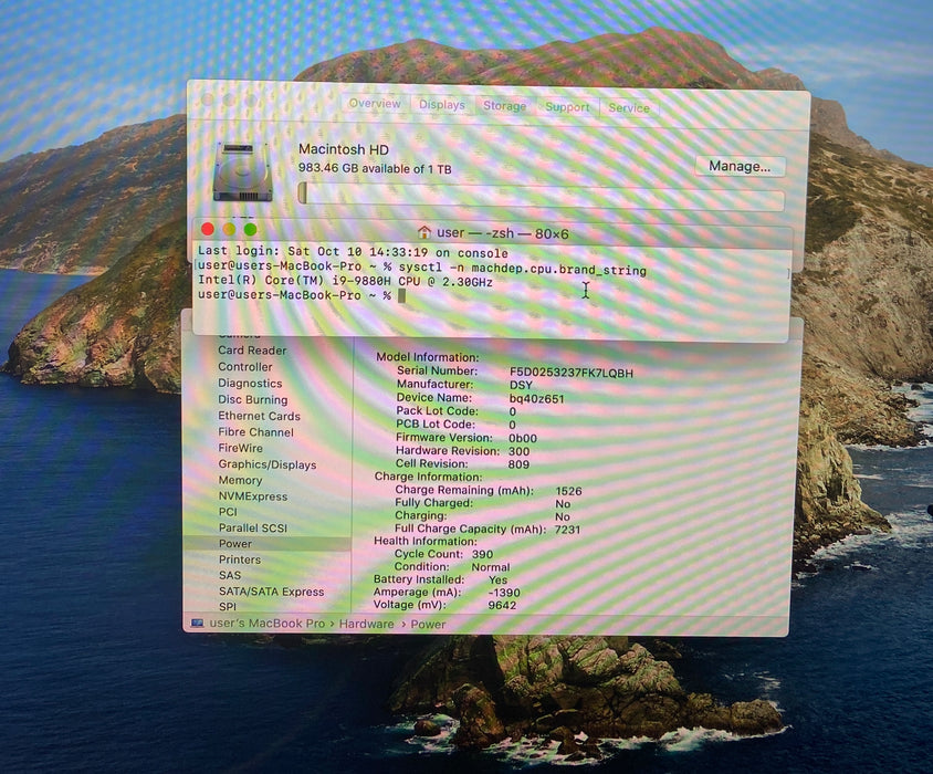 Apple MacBook Pro 16" 2019 i9-9880H Radeon Pro 5500M GPU 16GB RAM 1TB SSD READ!