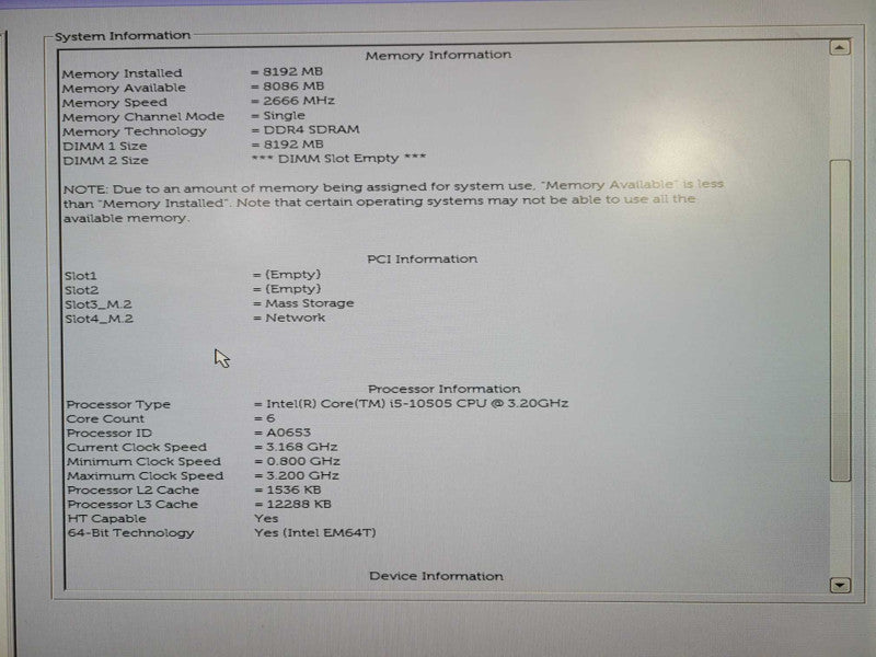 DELL OptiPlex 3080 Intel Core i5-10505 @ 3.20GHz, 8GB RAM & 512GB NVMe !