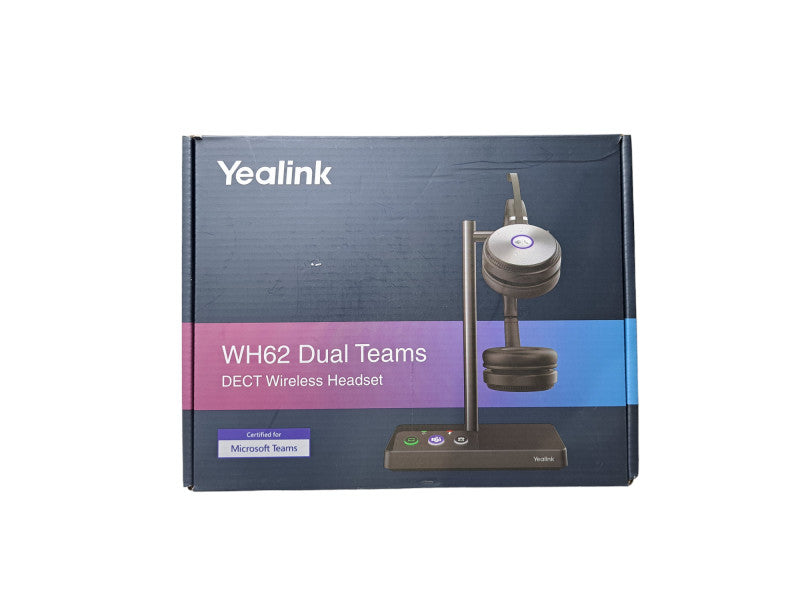 Yealink WH62 Dual Teams Wireless DECT Headset | Noise Canceling Q
