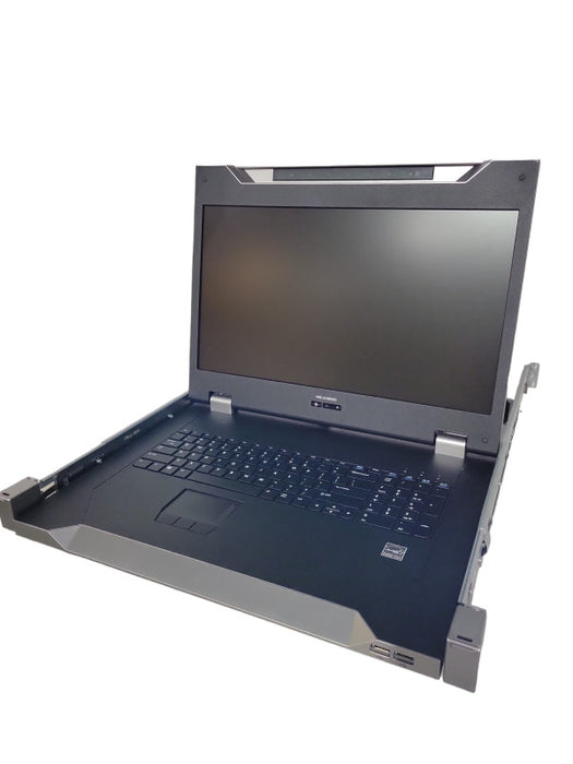 HP HPE LCD8500 18.5\\" TFT LCD 1U INTL Rackmount Console Kit AF630A with rails !